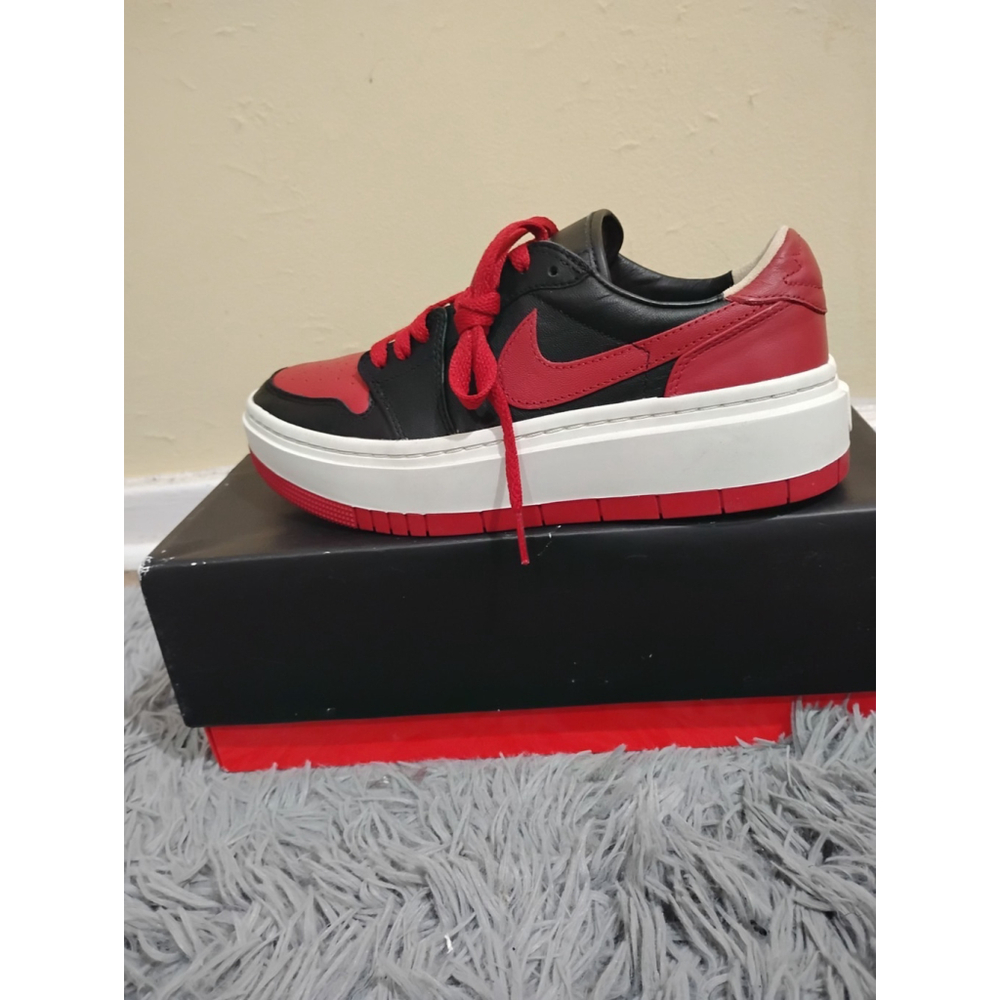 Nike Air Jordan 1 Low Elevated Bred Women Size 8 Sneakers DQ1823-006 - Picture 11 of 12